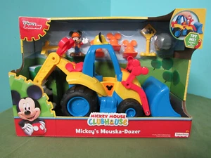 Fisher-Price DISNEY Mickey Mouse Mouska Dozer Toy Set Clubhouse Loader Sounds - Picture 1 of 10