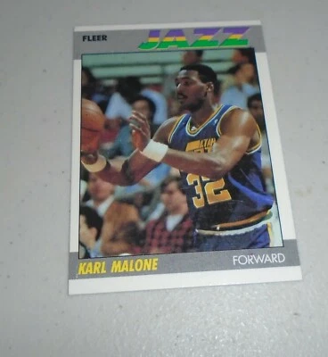 1987 FLEER KARL MALONE -  #68 UTAH JAZZ - Image 1 of 3