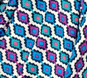 Dot Dot Smile Girls 5 6 Geometric Cap Sleeve Twirl Dress Purple Blue Green NWT - Picture 1 of 4