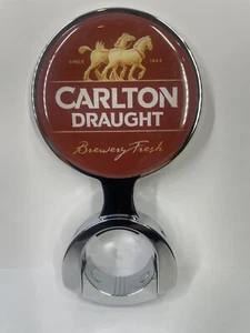 Carlton Draught Beer Font 82mm Decal Keg Kegerator Beer Tap Badge - Picture 1 of 1