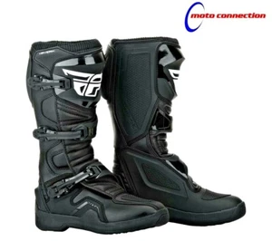 FLY MAVERIK MOTORCROSS MOTO CROSS OFF ROAD MX BOOTS BLACK ADULT SIZES - Picture 1 of 1