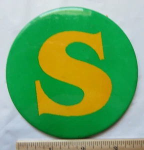 S vtg Pinback Button Pin made in canada - Picture 1 of 3