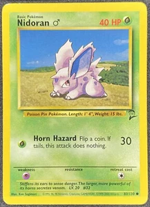 Pokémon Nidoran M 83/130 BS2 Base Set 2 NM - Picture 1 of 2