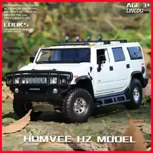 1:24 HUMMER H2 Diecast Car Model Sound & Light Simulation Kids Toy Gift - Picture 1 of 27