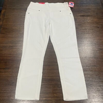 NUEVO CON ETIQUETAS Leggings De mezclilla recortados blancos talla L (10-12) Spanx defectuosos Jeggings adelgazantes Foto 1 de 4