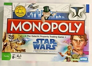 Star Wars The Clone Wars Monopoly Brettspiel 2008 komplett Parker Brothers - Bild 1 von 10