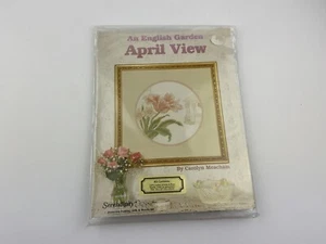 Serendipity Designs April view Cross Stitch kit for English garden - Picture 1 of 3