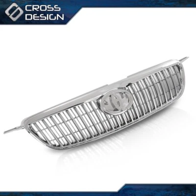 Fit For 2003-2008 Toyota Corolla Altis JDM Front Bumper Grill Hood Chrome Grille - Image 1 of 4