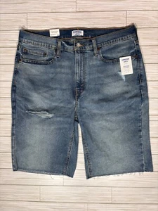 Denizen from Levi's medium wash ripped Bermuda shorts slim fit - Picture 1 of 4