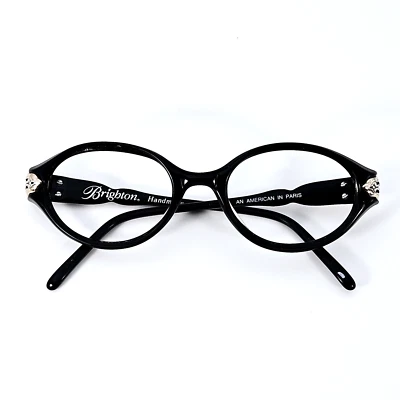 Brighton Hecho a Mano Americano en París Gafas de Sol Monturas Desplazamiento Negro Foto 1 de 4