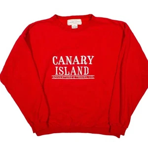 Sudadera Bordada Mediana Vintage Años 90 Canary Island Adventure & Travel Co - Imagen 1 de 6