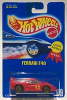 hot wheels ferrari f40 gold