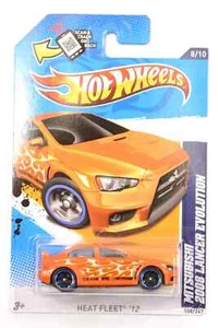 2012 Hot Wheels Heat Fleet ’12 Series 8/10 Mitsubishi 2008 Lancer Evolution #158 - Picture 1 of 3