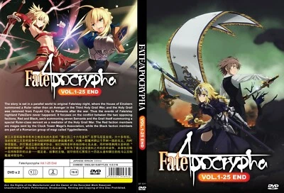 Fate/Apocrypha (VOL.1 - 25 End) ~ All Region ~ Brand New & Factory Seal ~ DVD - Image 1 of 4
