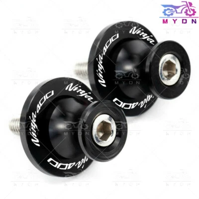 Carretes basculantes CNC para Kawasaki Ninja 400 2018-2024 M8 soporte basculante deslizante Foto 1 de 4