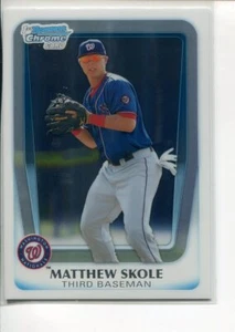 2011 Bowman Chrome Draft Prospects Matthew Skole BDPP15 Minnesota Twins - Picture 1 of 2
