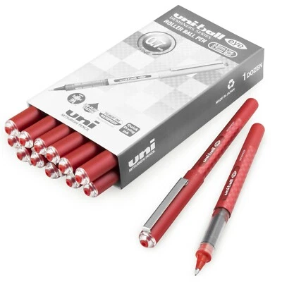 Uni-Ball Auge UB-157D Designer Flüssigtinte Kugelschreiber –0.7mm – Rot - 12+2 - Bild 1 von 3