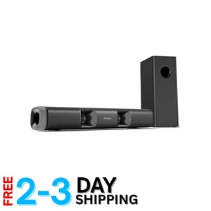 90W Compact 2.1 Channel Sound Bar with Subwoofer for Smart TVs - Immersive Audio - Picture 1 of 8