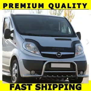VAUXHALL VIVARO RENAULT TRAFIC 2001-2013 BONNET GUARD DEFLECTOR PROTECTOR BRA - Picture 1 of 6