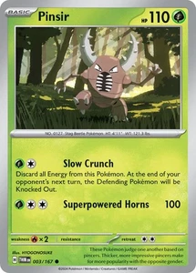Pinsir - 003/167 - 003 / English / Near Mint - Picture 1 of 1