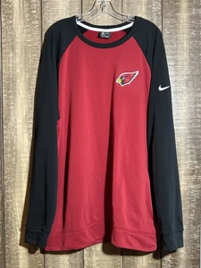 Arizona Cardinals Nike Dri-Fit NFL Long Sleeve Shirt Red Black Men's 3XL - Picture 1 of 6