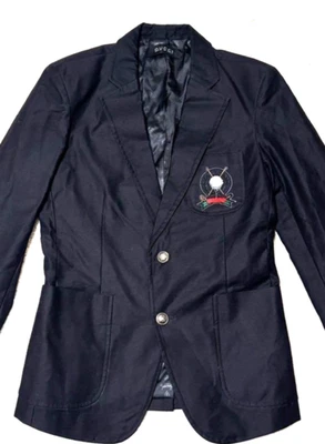 GUCCI Chaqueta a medida tamaño 50 algodón nylon negro hecho en Italia 1111 - Imagen 1 de 4