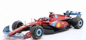 BBURAGO FERRARI FORMULA 1 SF-24 C. LECLERC MIAMI GP SCALA 1:18- 18-16815 - Foto 1 di 4