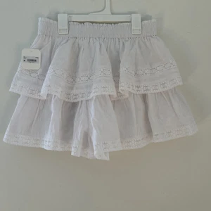 Altar'd State L white winslow tiered Mini skort ruffled lace boho Beach Summer - Picture 1 of 8