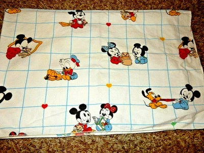 Manta de franela 7H vintage Disney bebés MICKEY MOUSE recepción cuna Lovey Foto 1 de 4