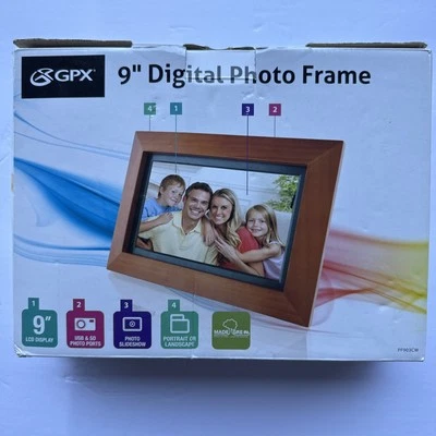 GPX 9” Digital Photo Frame,  Open Box {O} - Image 1 of 3