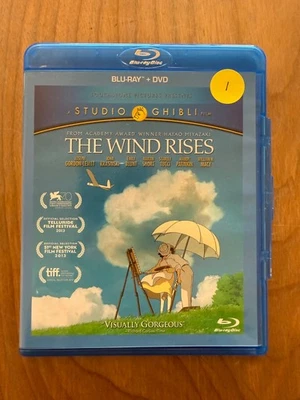 The Wind Rises (Blu-ray + DVD) 2013 Hayao Miyazaki Studio Ghibli VG - Image 1 of 3
