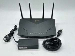 ASUS RT-AX5400 Dual Band WiFi 6 Erweiterbarer Router - Schwarz - Bild 1 von 4