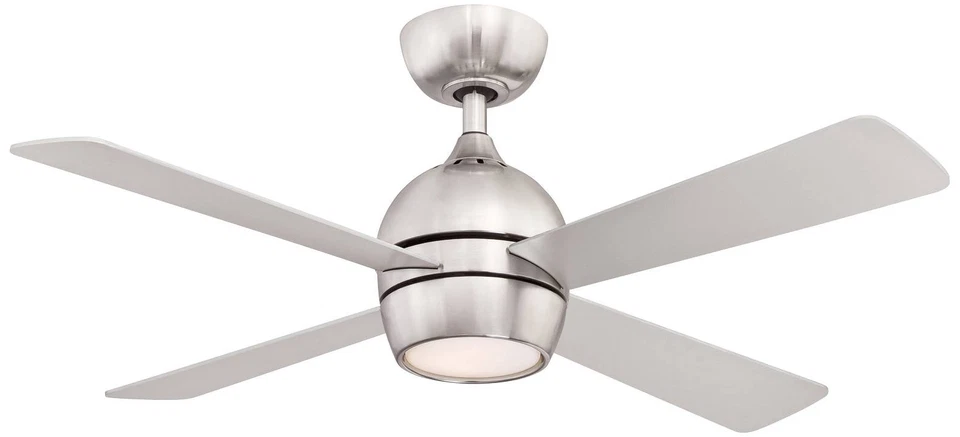44" Fanimation Kwad Brushed Nickel LED Ceiling Fan with Remote - Image 1 of 1