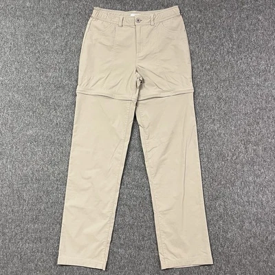 LL Bean трансформируемый туризм брюки девочек 16 (26 x 30) бежевый эластичной нейлона шорты - Изображение 1 из 4