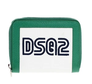 CARTERA DE CUERO DSQUARED2 DSQ2 LOGO CREMALLERA ALREDEDOR WAM005925100001M594 - Imagen 1 de 4