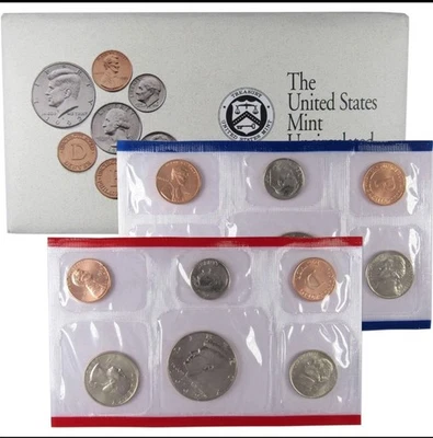 1992 Uncirculated Coin Set U.S Mint Original Government Pkg Free Shipping - Image 1 of 4
