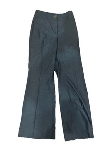 Carolina Herrera Wide legged Fleece And Silk Pants. Size 2 - Picture 1 of 6
