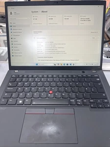 Lenovo T14 Gen 3 intel i5-1245U 16GB 512 Nvme Win 11 Pro Warranty- Read!! - Picture 1 of 8