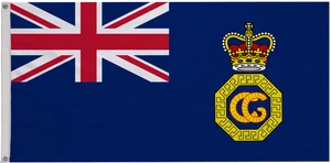His Majesty's Coastguard Blue Ensign Polyester 5'x3' Flag - EXCLUSIVE - Foto 1 di 5
