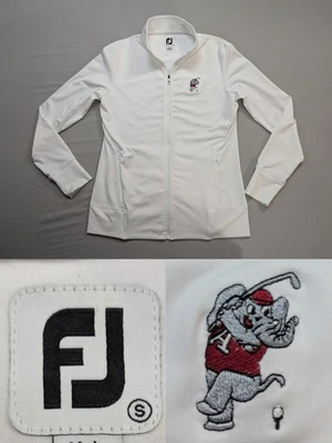 Footjoy ALABAMA CRIMSON TIDE 1/4 ZIP GOLF SWEATSHIRT Elephant Womens SZ S - Image 1 of 4