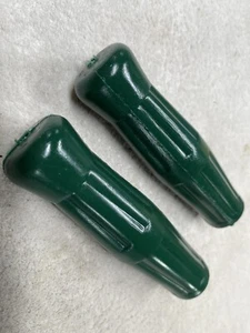 BICYCLE GRIPS Green Coke Bottle SCHWINN ELGIN Shelby Roadmaster Silverking - Picture 1 of 4