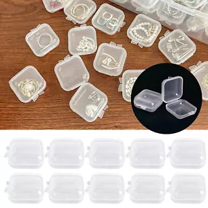 200PCS Square Plastic Storage Container Box DIY Coins Screws Jewelry Mini Box - Picture 1 of 10