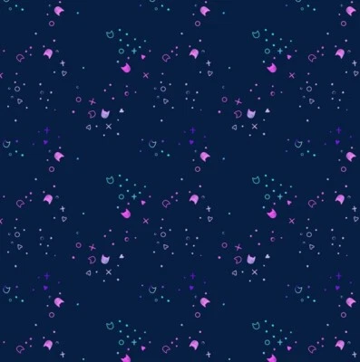 Feline Drive Fabric KITTY LITTER 小猫空间 - 脂肪四分之一 (18 英寸 x 22) FQ — 第 1/4 张图片