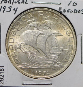Portugal 1954 10 Escudos  292181 combine shipping - Picture 1 of 2