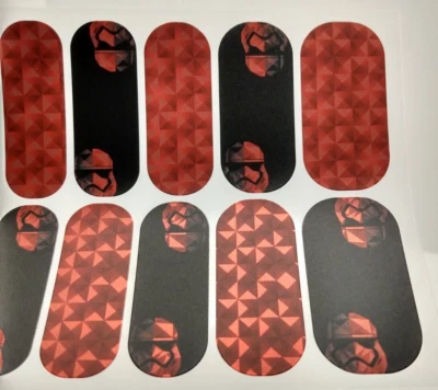 Jamberry Envoltura de Uñas Primer Orden Capitana Phasma Stormtrooper Hoja Completa Star Wars Foto 1 de 2