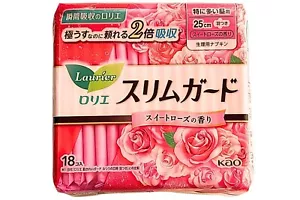 Sanitary Napkins【Laurier Slim Guard】25 cm 18 pieces with wings kao Made in Japan - Picture 1 of 8
