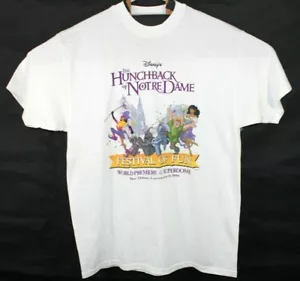 VTG 1996 Disney The Hunchback Of Notre Dame Adult XL Promo Movie Premiere TShirt - Picture 1 of 5