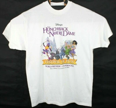 Camiseta De Colección 1996 Disney El Jorobado de Notre Dame Adulto XL Promo Película Estreno Foto 1 de 4