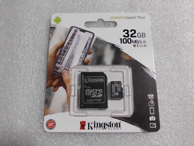 2 PEZZI  MICRO SD SDCS2 32 GB 100MB/S KINGSTON SCHEDA MEMORIA CARD - Immagine 1 di 3