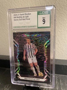 2020-21 Panini Obsidian Matthijs De Ligt Electric Red Pulsar 21/28 Juventus - Picture 1 of 3